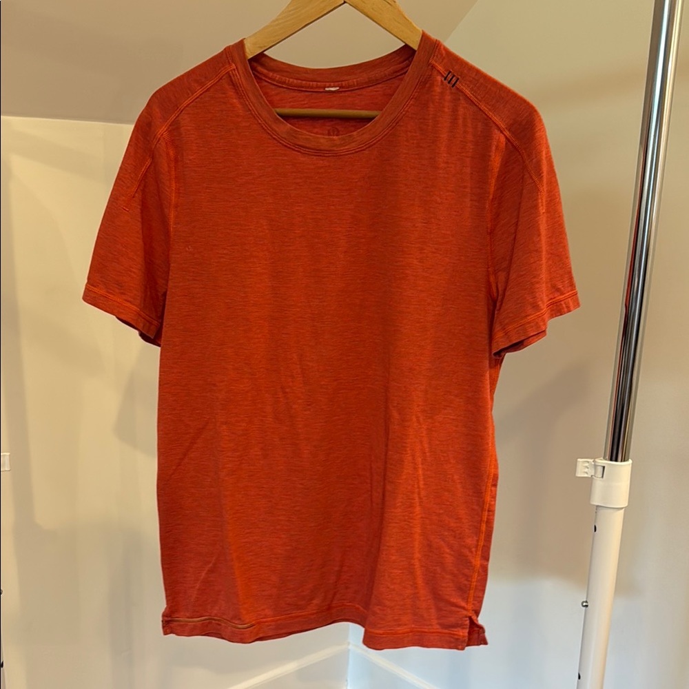 Lululemon Athletica Orange Short Sleeve Tee Relaxed Fit